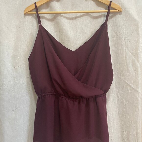 Maroon Draped Camisole - Picture 3 of 5
